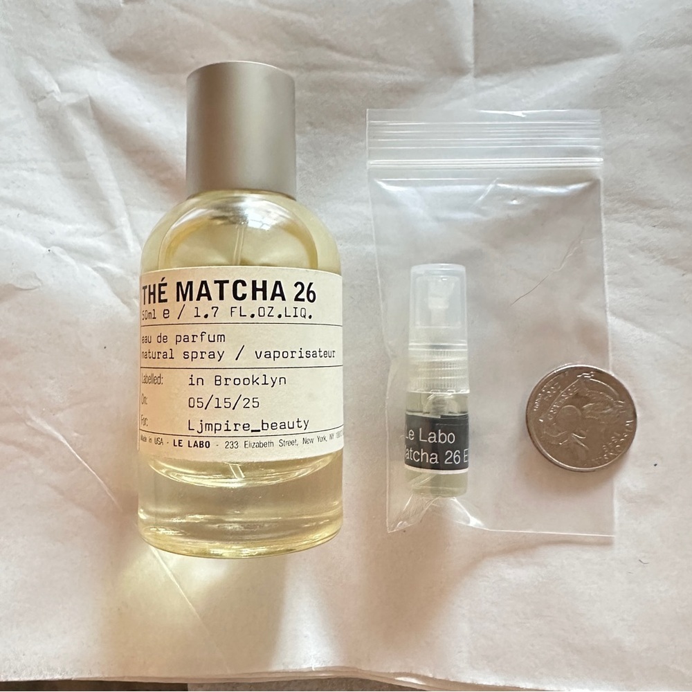 2mL LE LABO The Matcha 26 Perfume Sample – 2mL Glass Atomizer - Picture 4 of 9